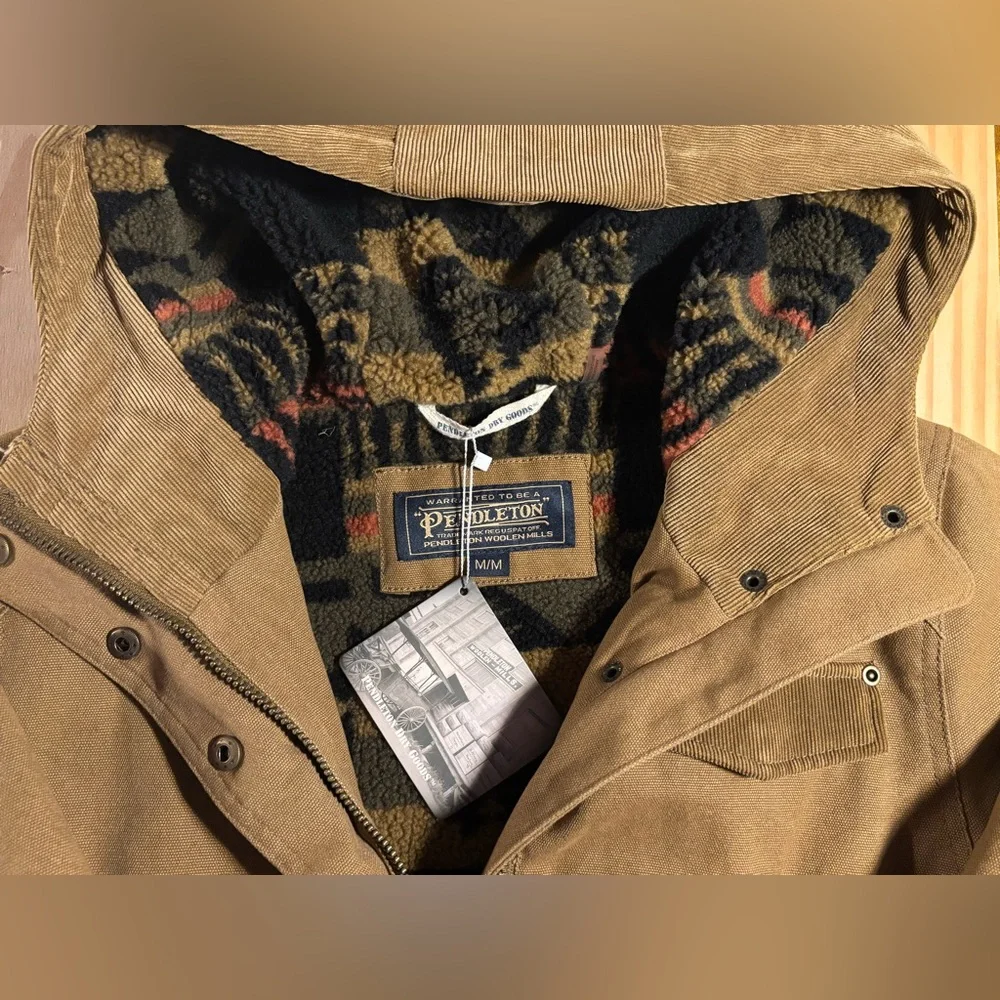 Pendleton Women's Marias Canvas Cord Trim Parka (NWT) - Picture 13 of 15